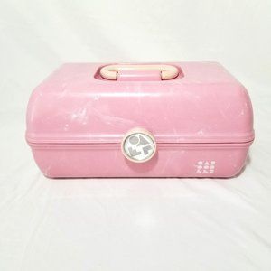 Caboodles Pink Marble Makeup Case with Mirror 5626 Made in USA